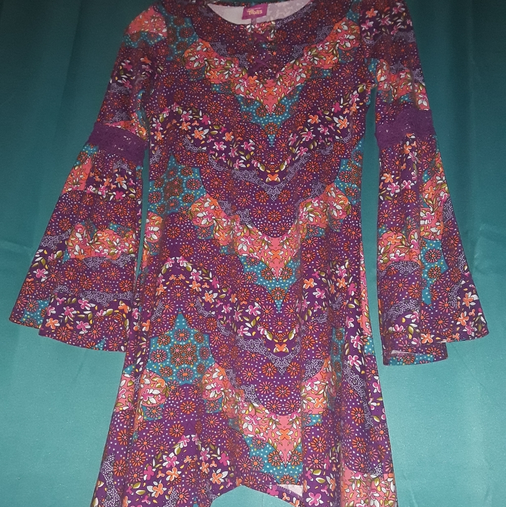 DreamWorks Trolls Girls Designer Dress Shirt Size Medium New without tags
